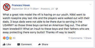 Facebook screenshot
